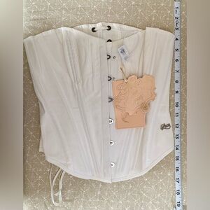 Elegant White Corset Top